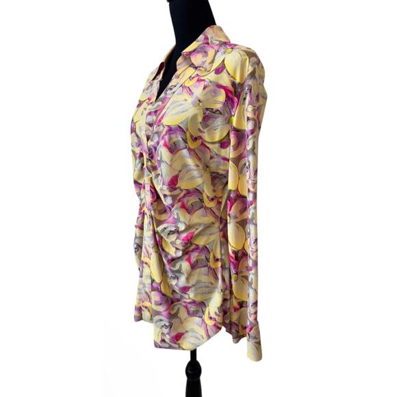 New CHIARA BONI La Petite Robe Women's Shohreh Floral Print Top Size 2 - Picture 4 of 11